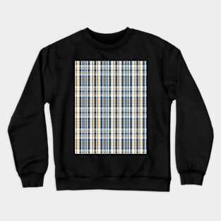 Sunset and Sunrise Aesthetic Sorcha 2 Hand Drawn Textured Plaid Pattern Crewneck Sweatshirt